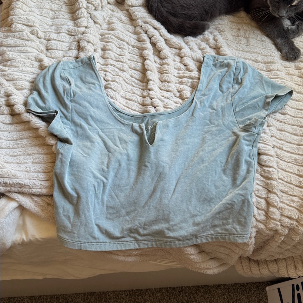 Aeropostale Seriously Soft Baby Tee in Light Blue